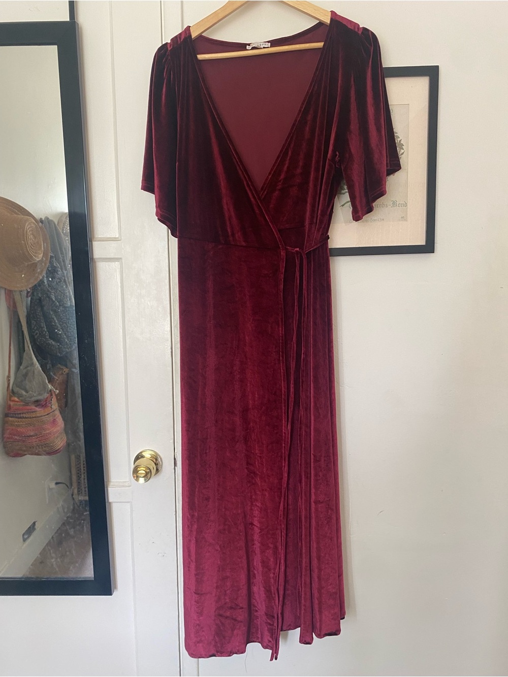 Baltic born velvet midi dress